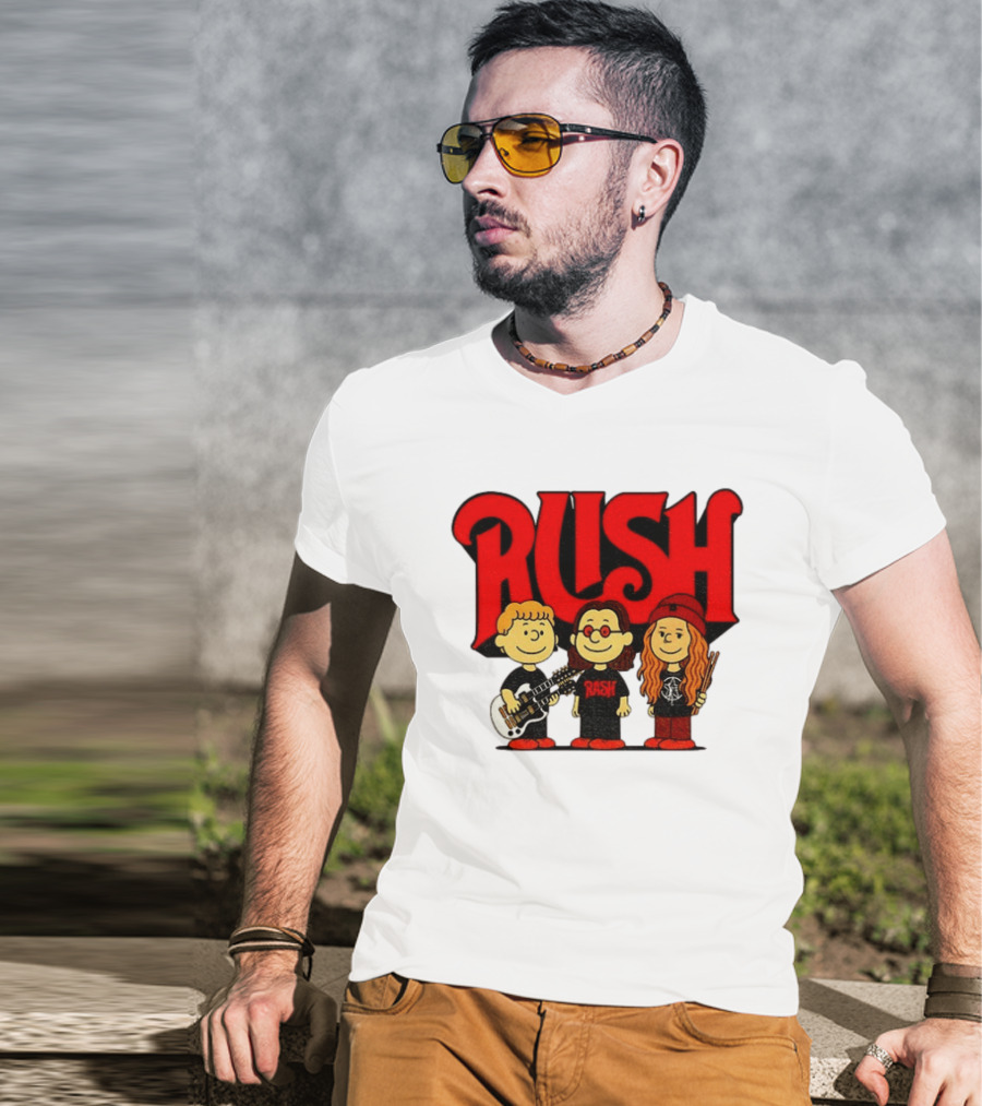 RUSH Band With Anika Nilles Classic Cartoon Characters T-Shirt