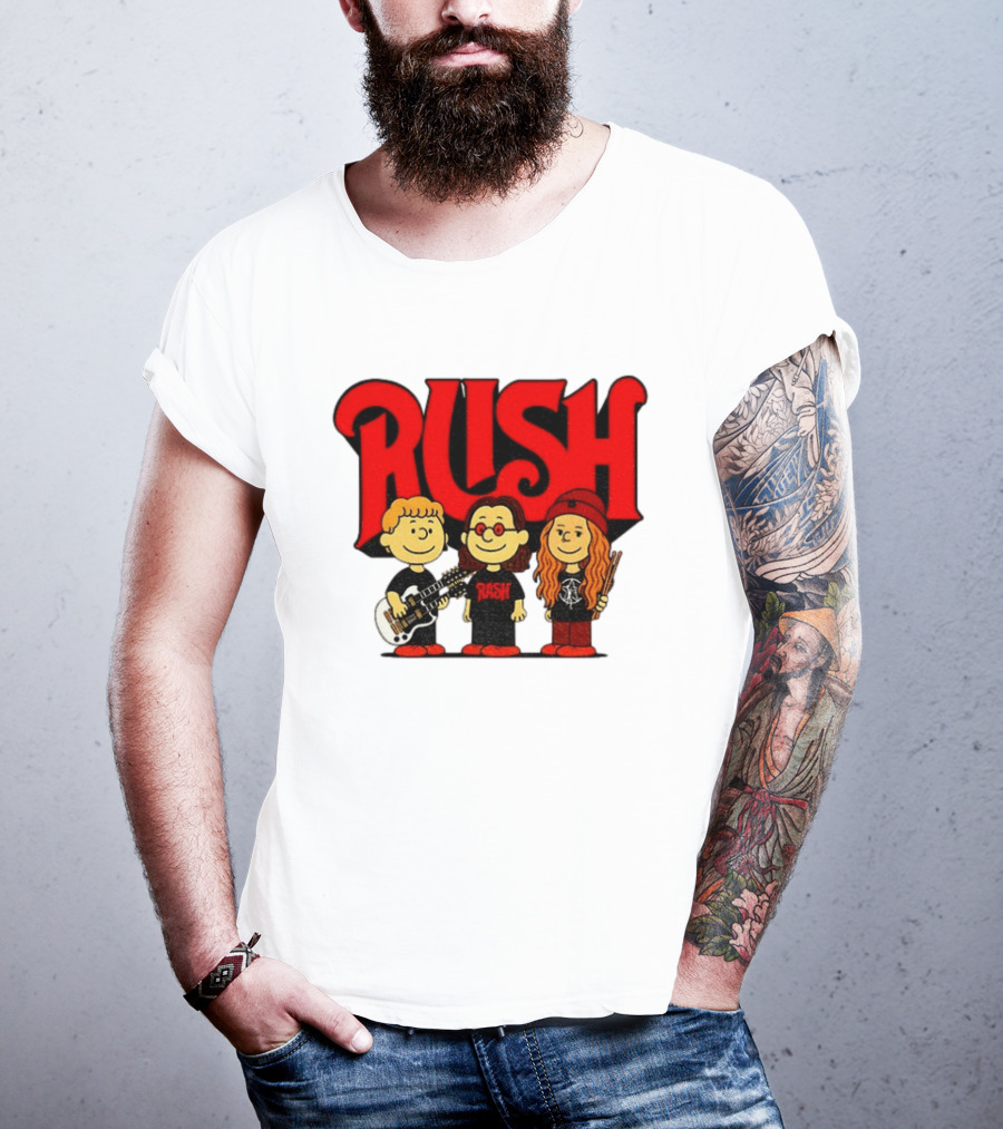RUSH Band With Anika Nilles Classic Cartoon Characters T-Shirt