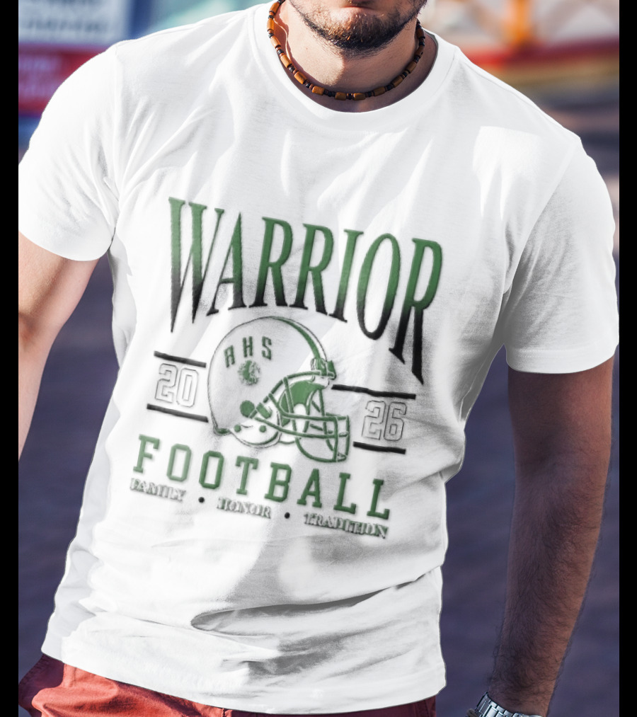 Warrior 2026 Football Family Honor Tradition Helmet Facemask T-Shirt