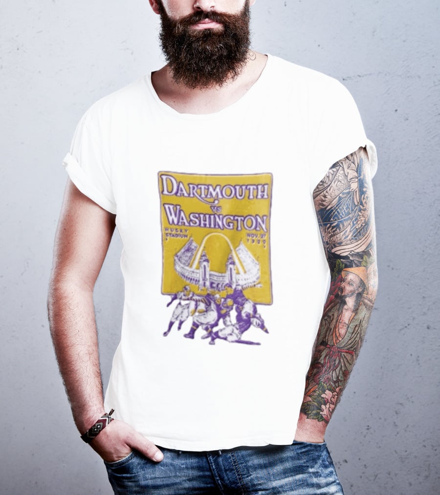 Dartmouth Vs Washington Husky Stadium Nov 27 1920 Football Players T-Shirt