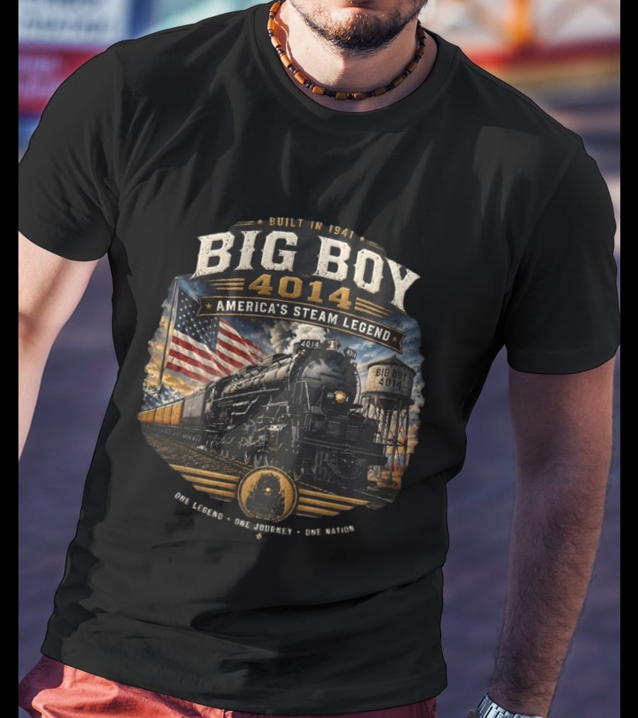 Built In 1941 Big Boy 4014 America's Steam Legend One Legend One Journey One Road T-Shirt