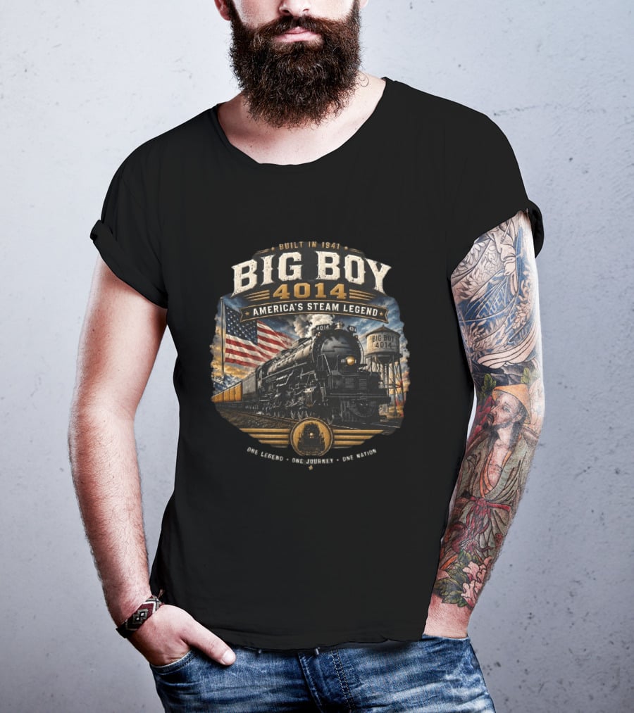 Built In 1941 Big Boy 4014 America's Steam Legend One Legend One Journey One Road T-Shirt
