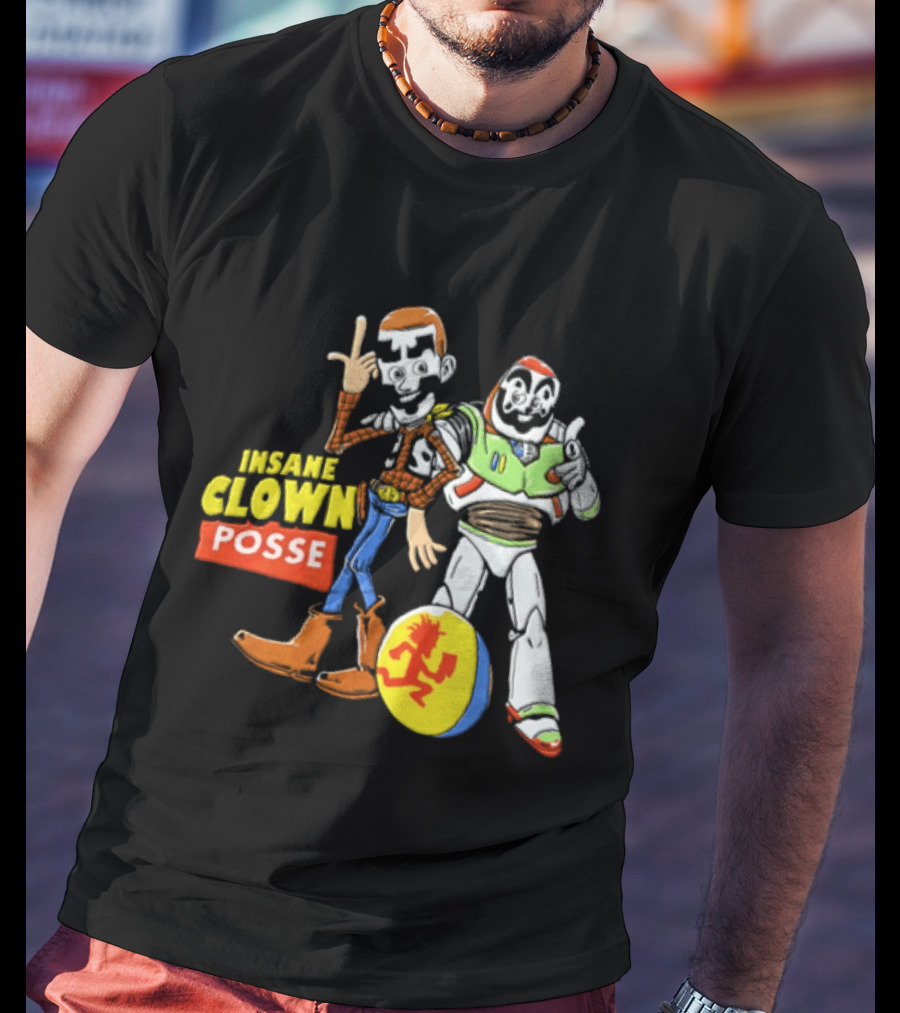Insane Clown Posse Woody Buzz Lightyear Juggalo Pixar Ball T-Shirt