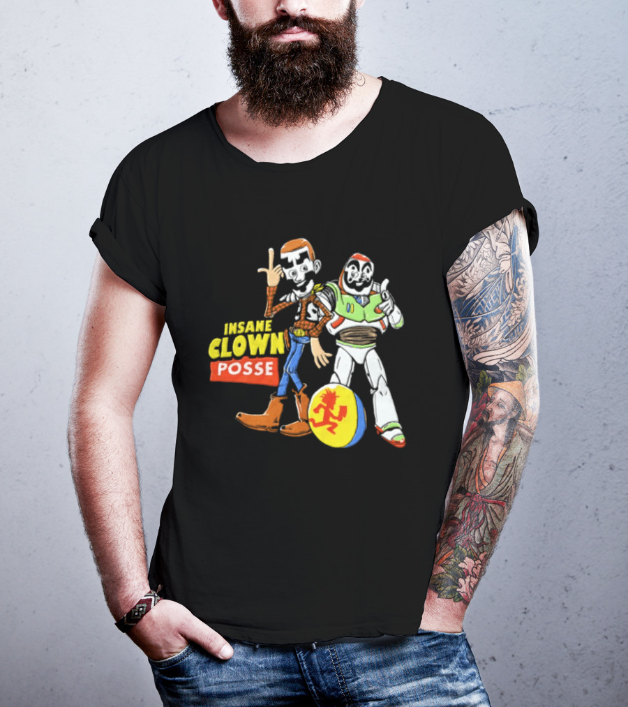 Insane Clown Posse Woody Buzz Lightyear Juggalo Pixar Ball T-Shirt