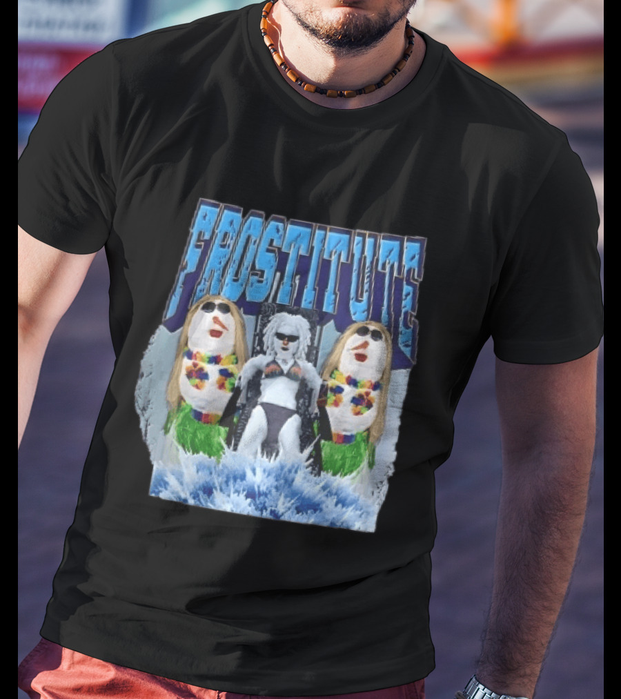 Frostitute Snowmen Bikini Wigs Sunglasses Ice Splash T-Shirt