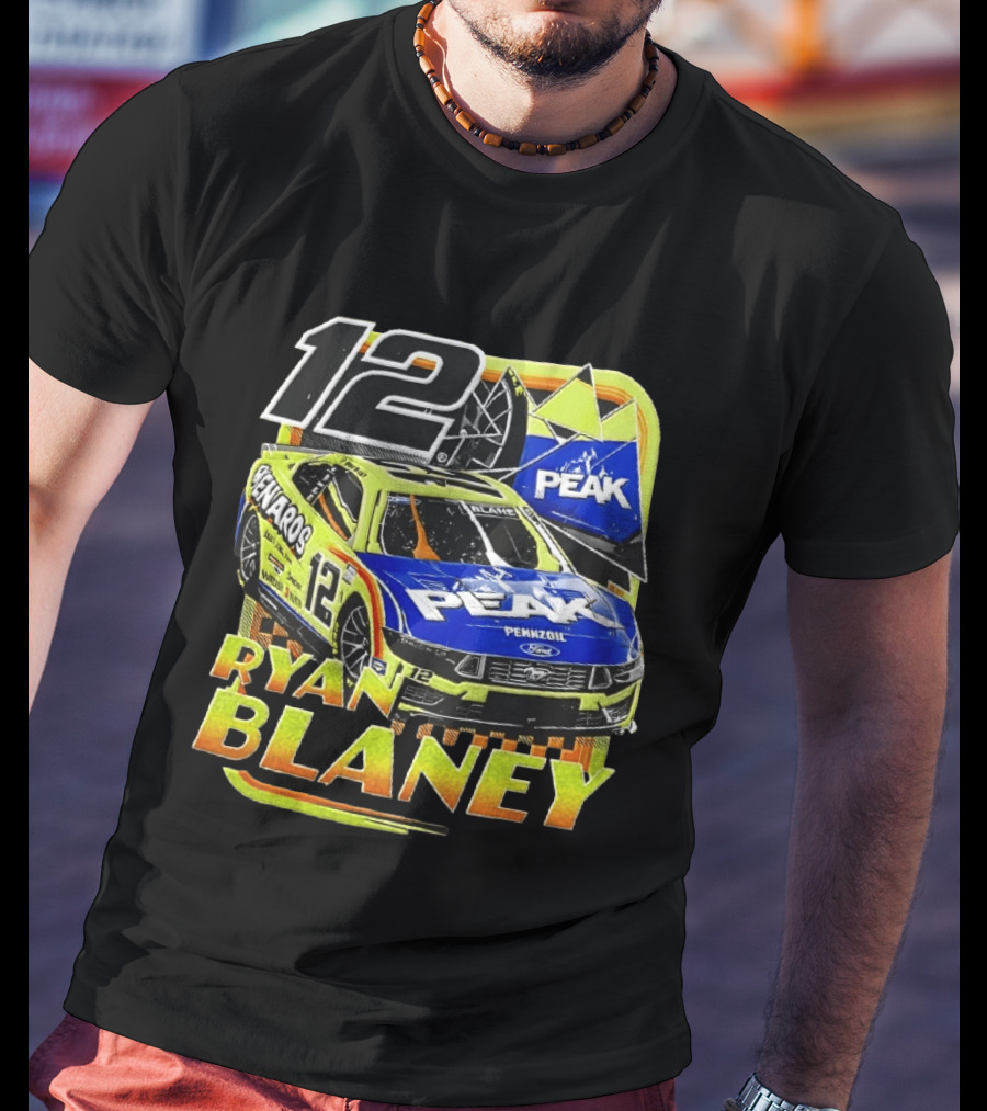 Ryan Blaney 12 Menards Car Peak Racing NASCAR T-Shirt