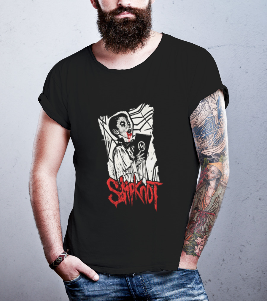 Slipknot Bloody Vampire Choir Horror Holding M Book T-Shirt