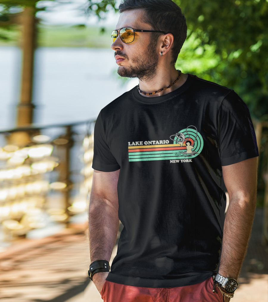 Lake Ontario New York Summer Fishing T-Shirt