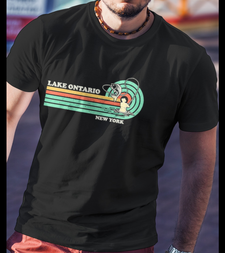 Lake Ontario New York Summer Fishing T-Shirt