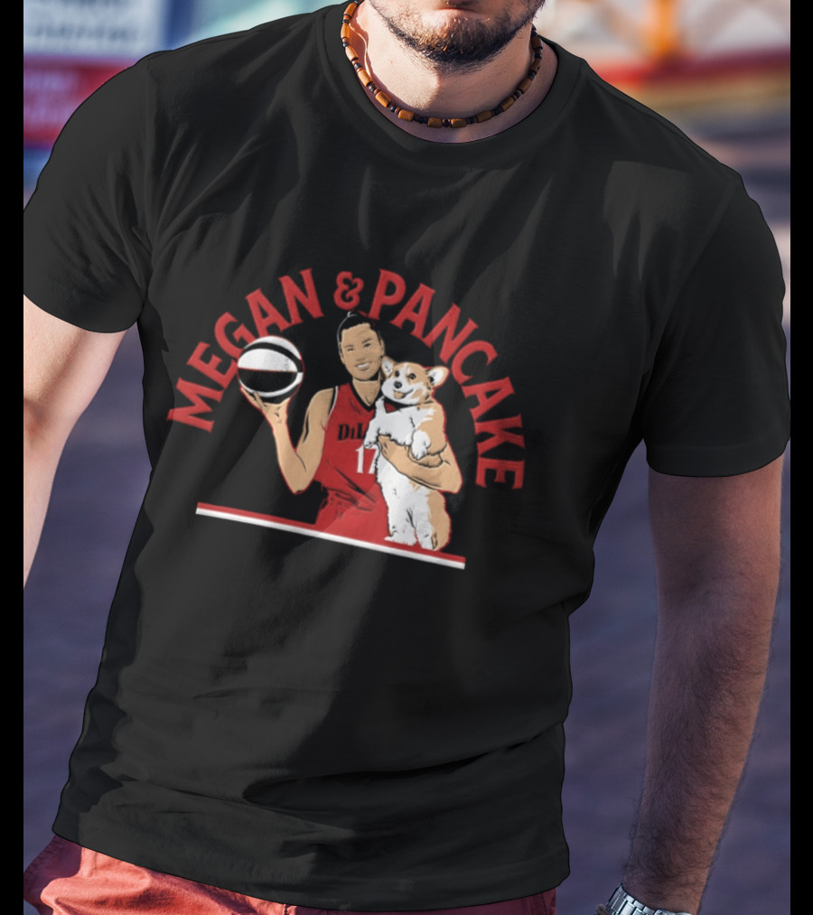 Megan & Pancake DiLeo Portland Player WNBA T-Shirt