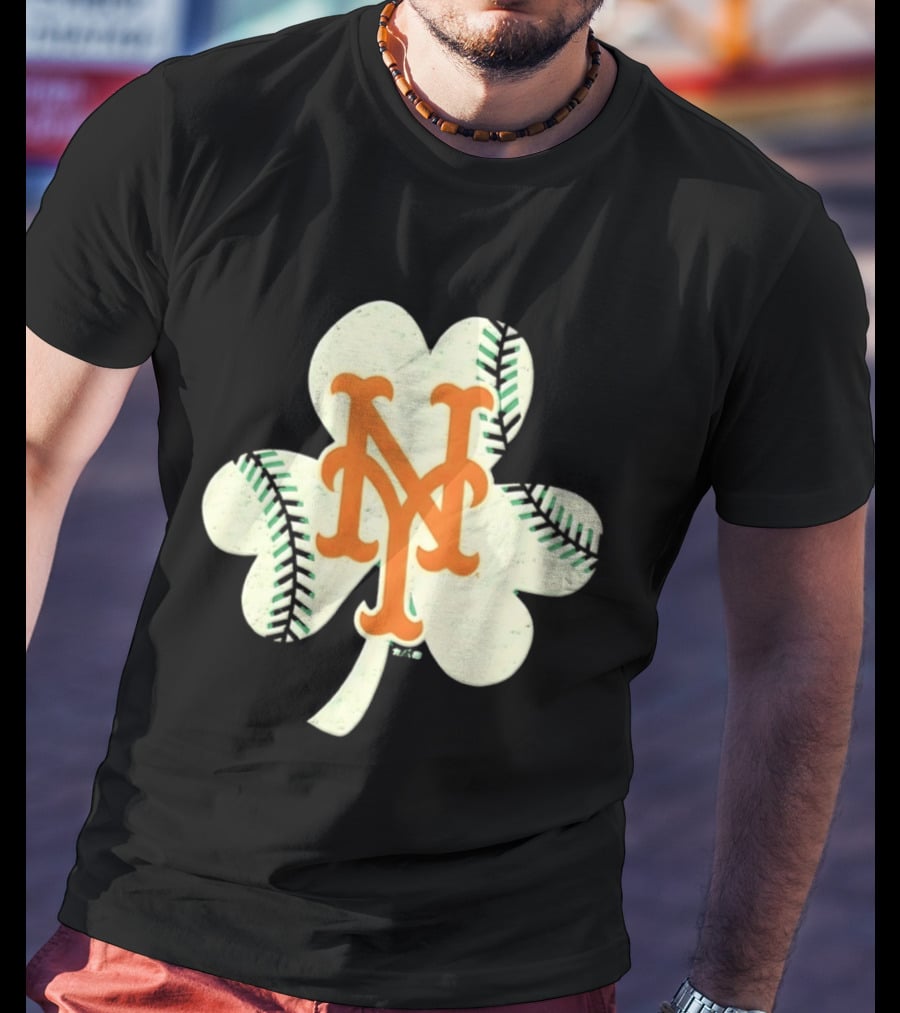 New York Mets Irish Shamrock Baseball 2026 T-Shirt