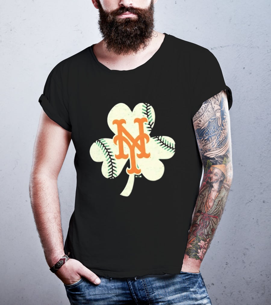 New York Mets Irish Shamrock Baseball 2026 T-Shirt