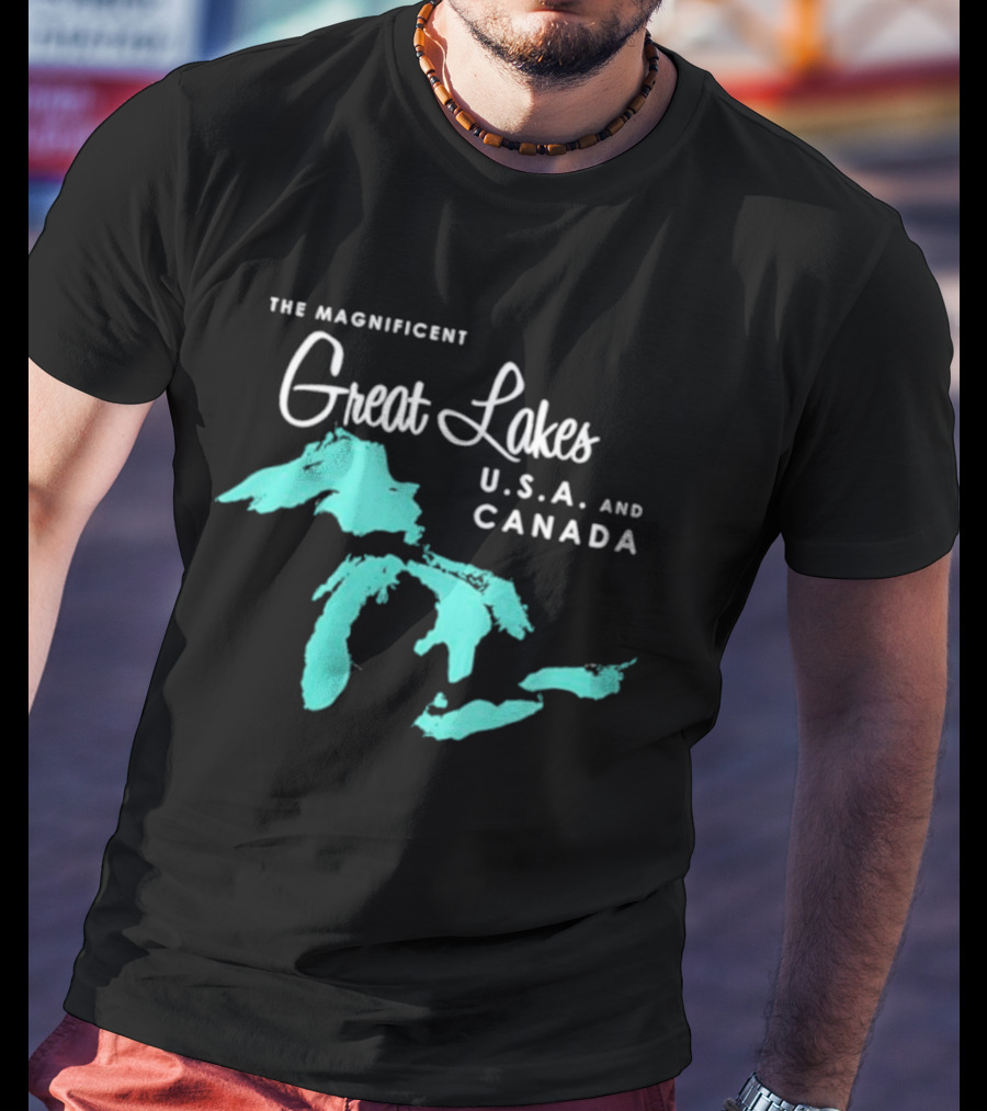 The Magnificent Great Lakes USA And Canada T-Shirt