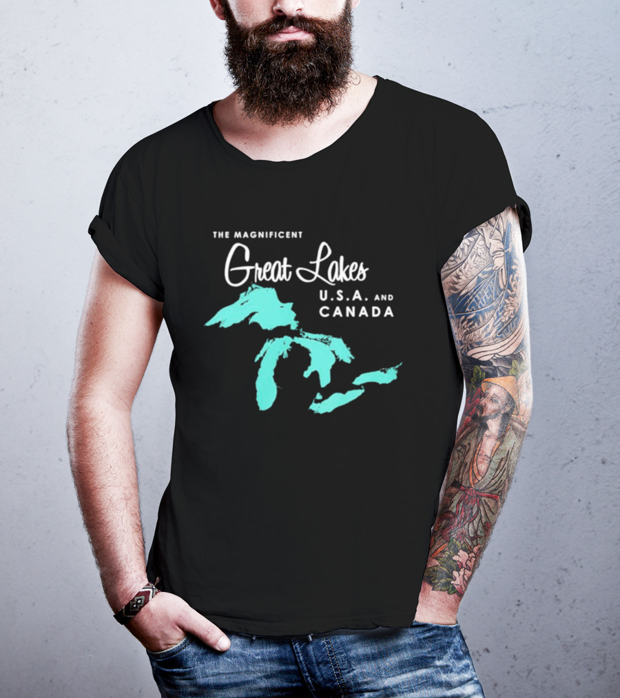The Magnificent Great Lakes USA And Canada T-Shirt