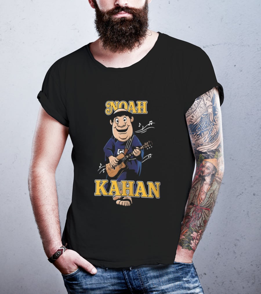 Noah Kahan Cartoon Character Playing Guitar Padres Petco Park 2026 T-Shirt
