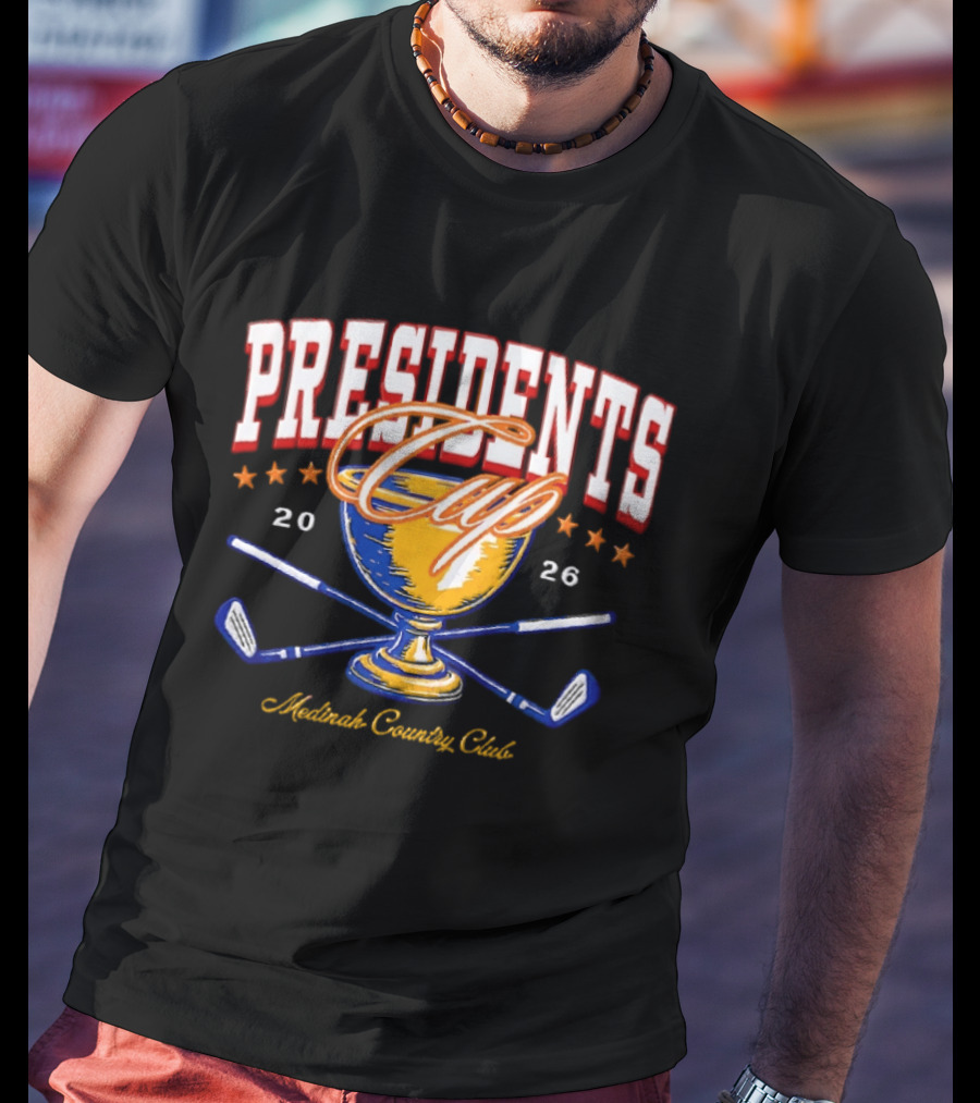Presidents Cup 2026 Medinah Country Club Golf Trophy T-Shirt