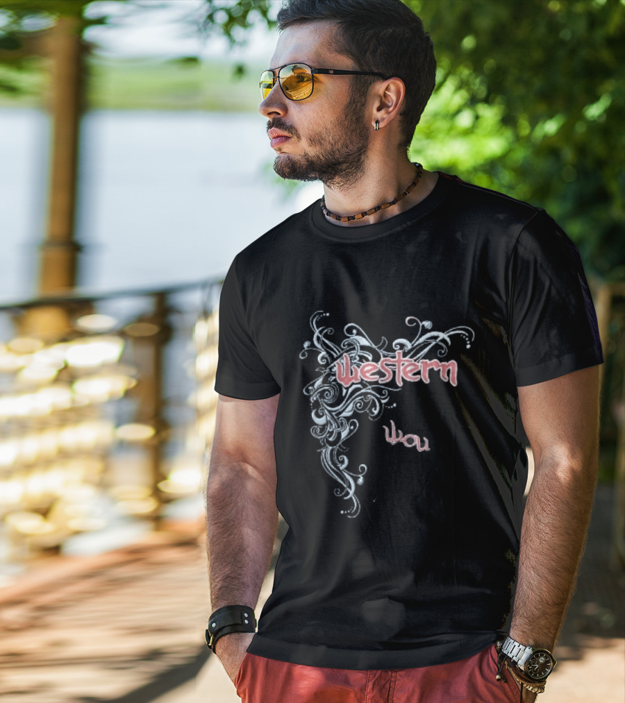 Western You Flourish Swirl Line T-Shirt