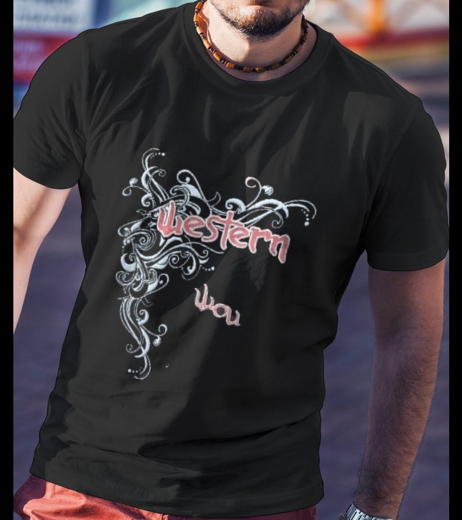 Western You Flourish Swirl Line T-Shirt
