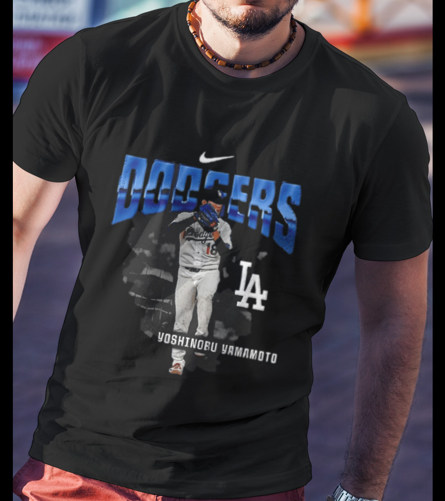Yoshinobu Yamamoto Los Angeles Dodgers Nike LA Baseball T-Shirt