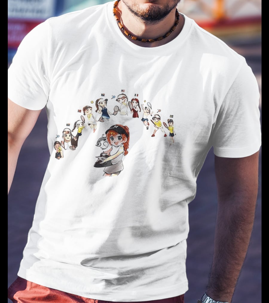 Elena Rybakina US Open Tennis Characters T-Shirt