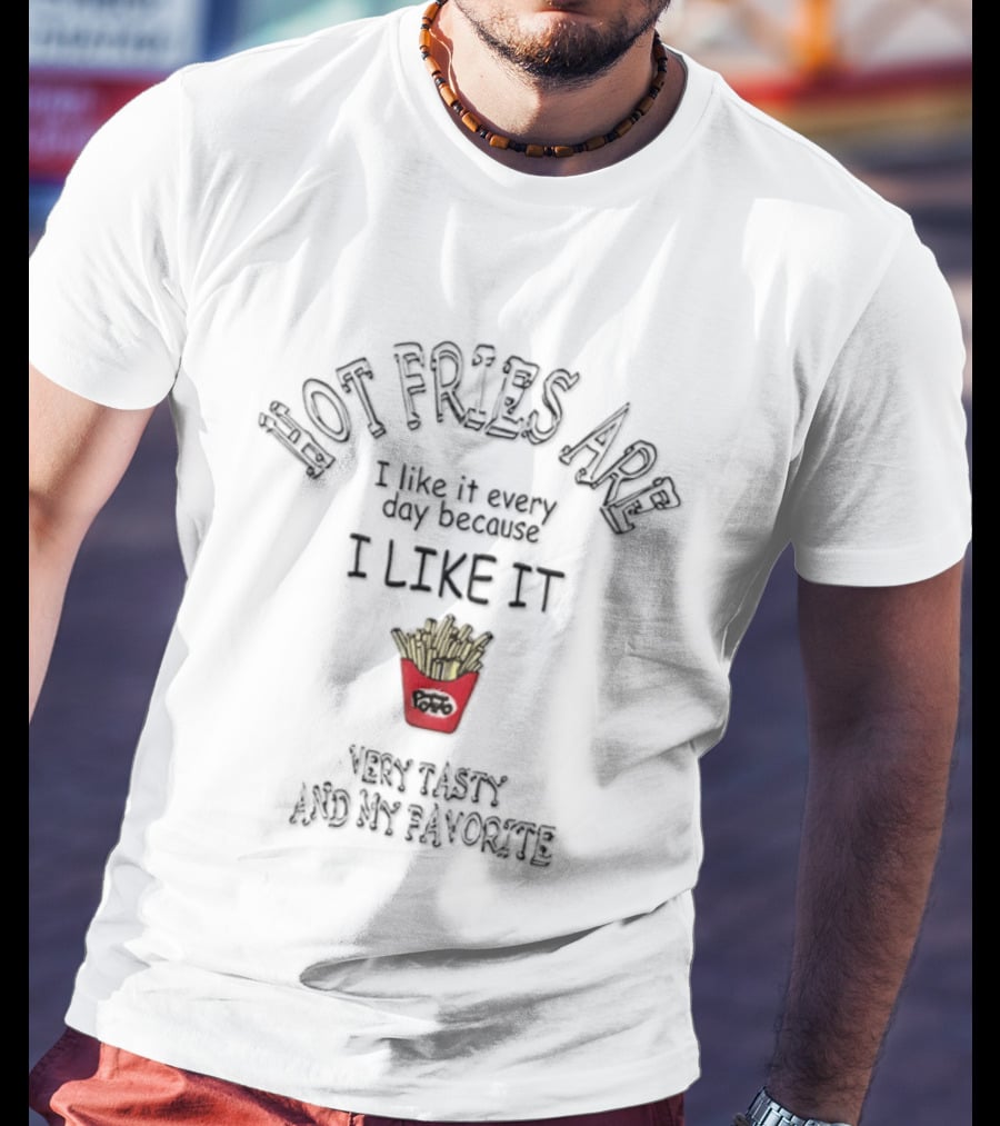 Hot Fries Are Very Tasty And My Favorite I Like It Every Day T-Shirt