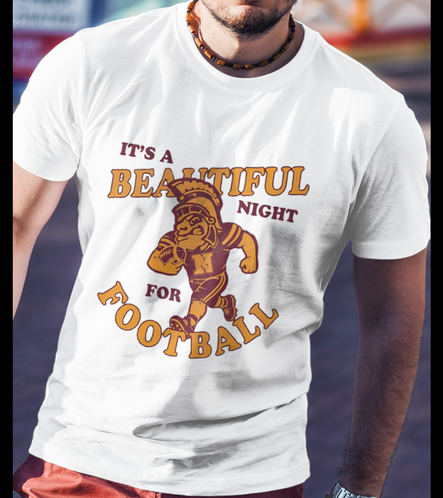 It's A Beautiful Night For Football Trojan Player N T-Shirt