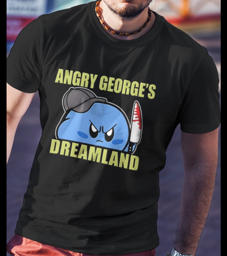 Angry George's Dreamland Kirby With Knife And Hat T-Shirt