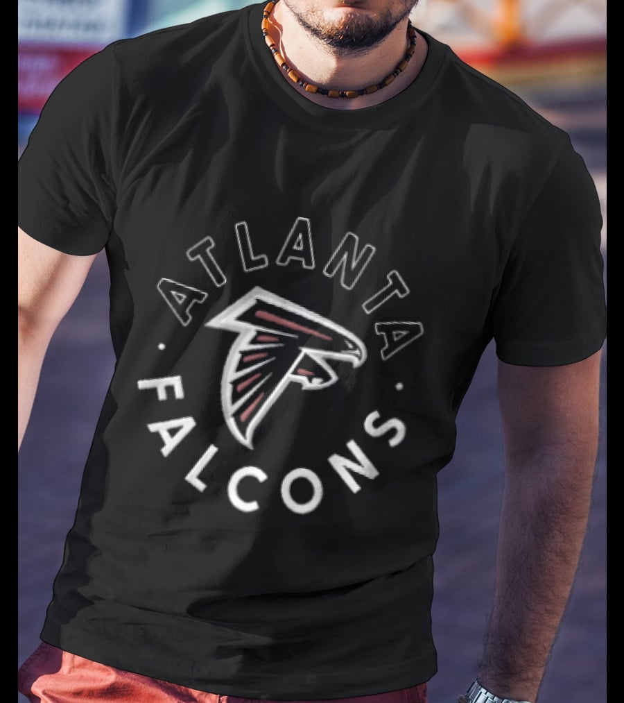 Atlanta Falcons NFL Team Emblem With Stylized Falcon T-Shirt