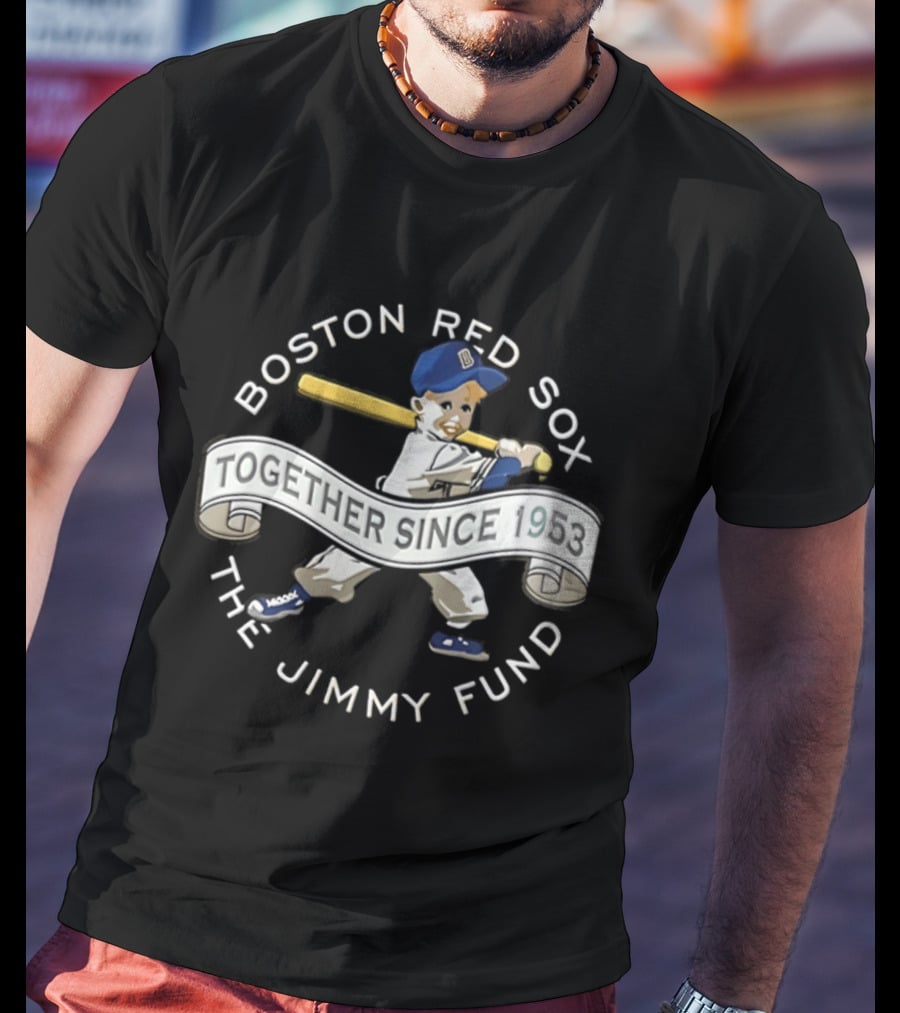 Boston Red Sox Together Since 1953 The Jimmy Fund Baseball 2026 Strike Out Cancer T-Shirt
