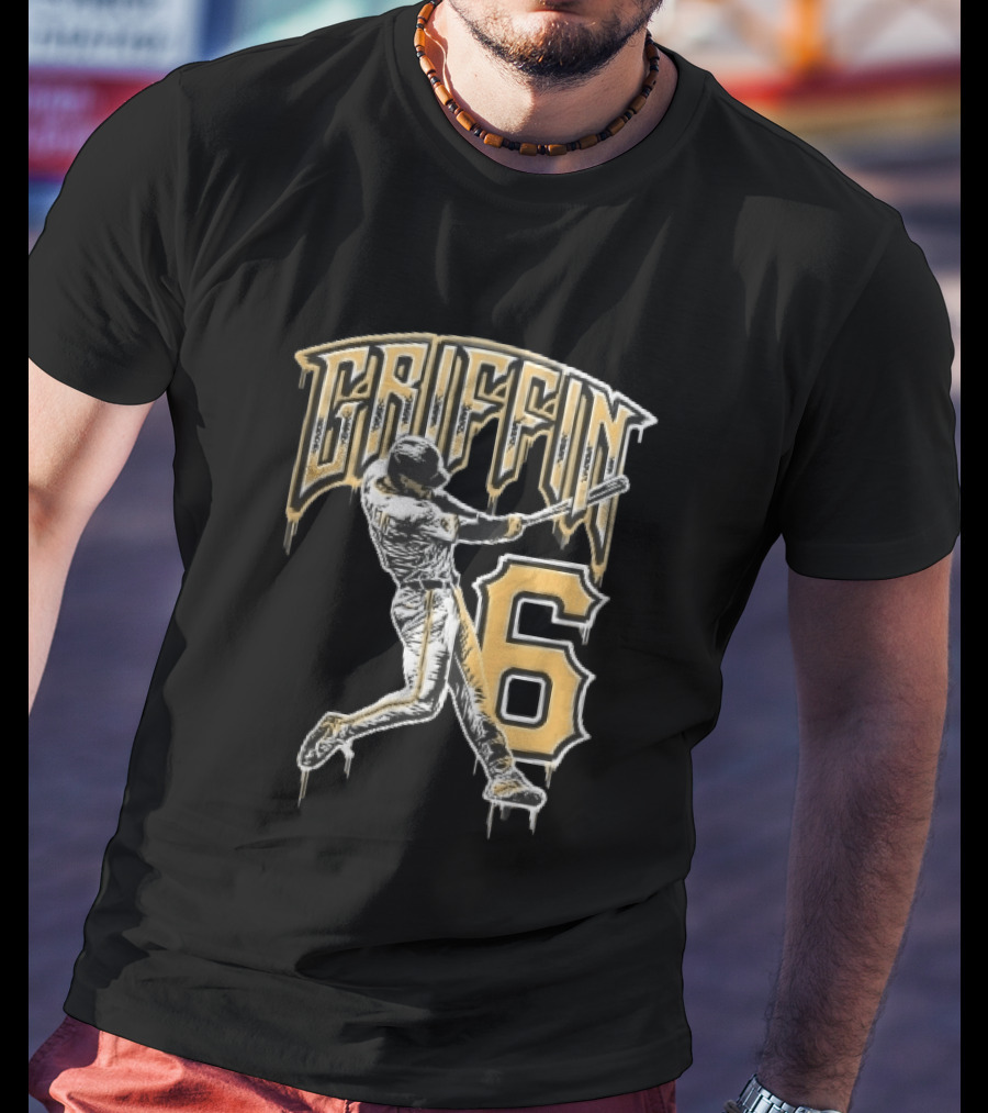 Konnor Griffin 6 Pittsburgh Pirates 2026 City Connect Baseball Player T-Shirt