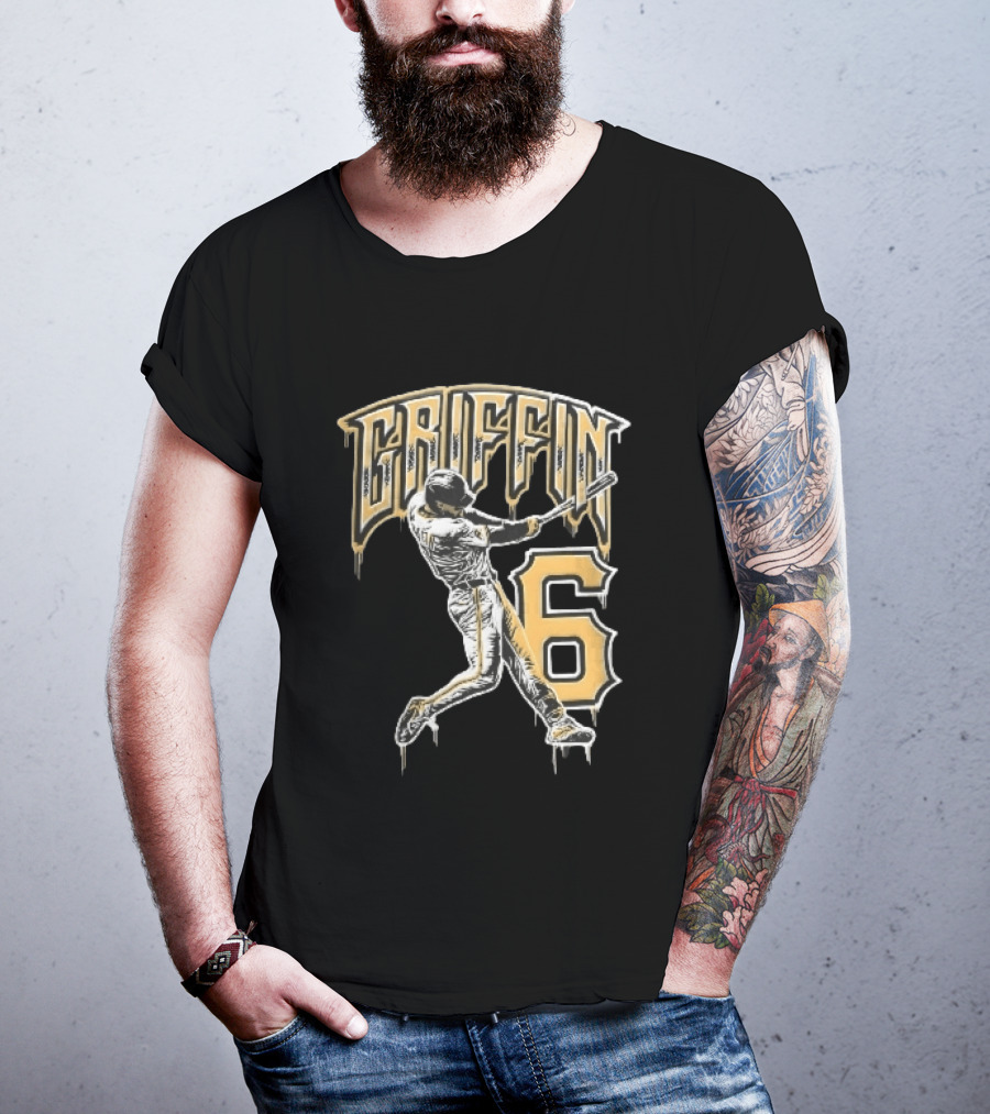 Konnor Griffin 6 Pittsburgh Pirates 2026 City Connect Baseball Player T-Shirt
