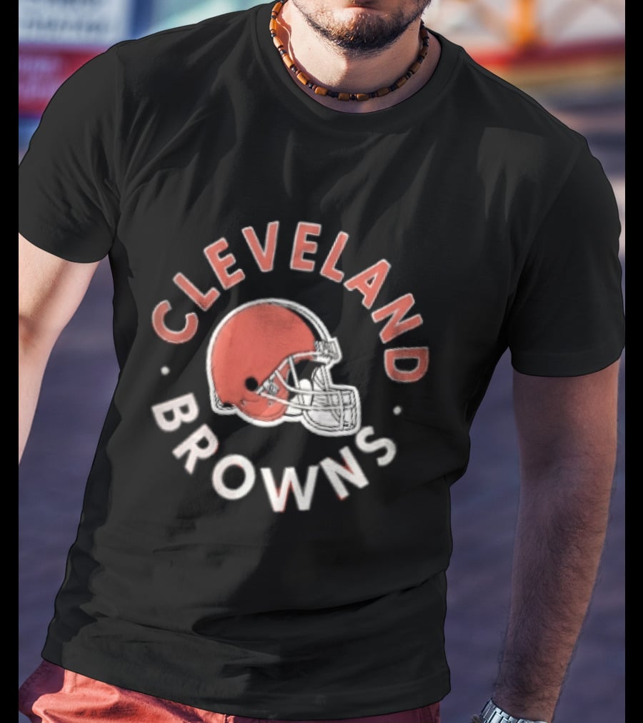Cleveland Browns Football Helmet Team Fan T-Shirt