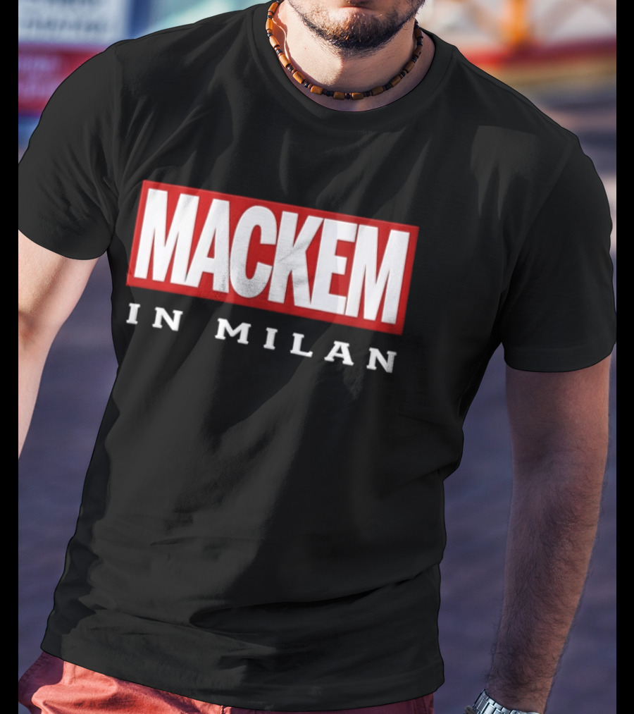 Mackem In Milan Red And White T-Shirt