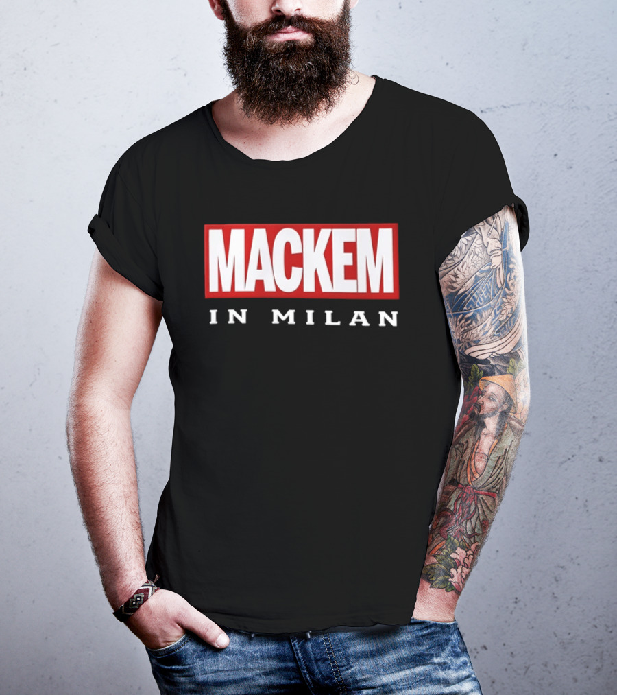 Mackem In Milan Red And White T-Shirt