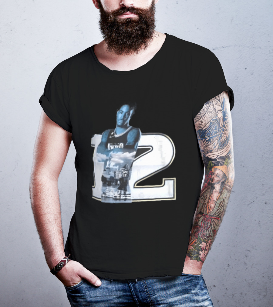 Essentials Ja Morant Black Memphis Grizzlies Player Number 12 T-Shirt