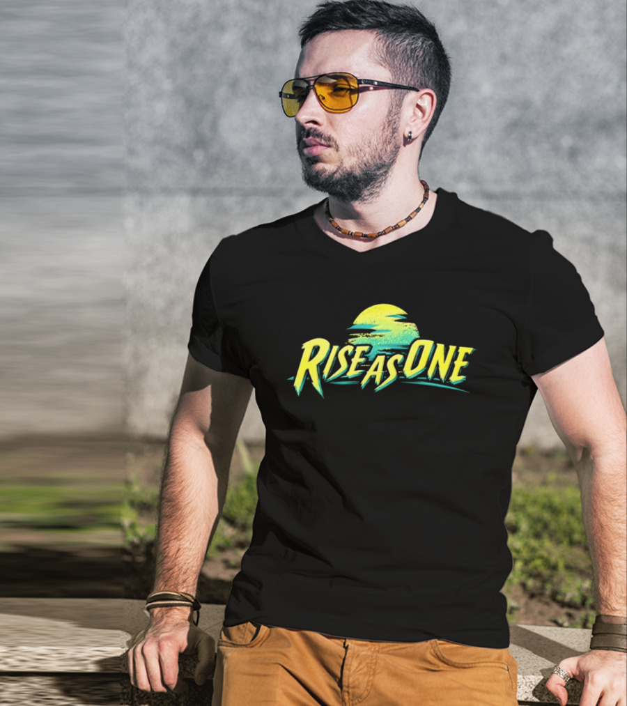 Nicholas Daley Carhartt WIP Rise As One Sun Wave Yellow Neon T-Shirt
