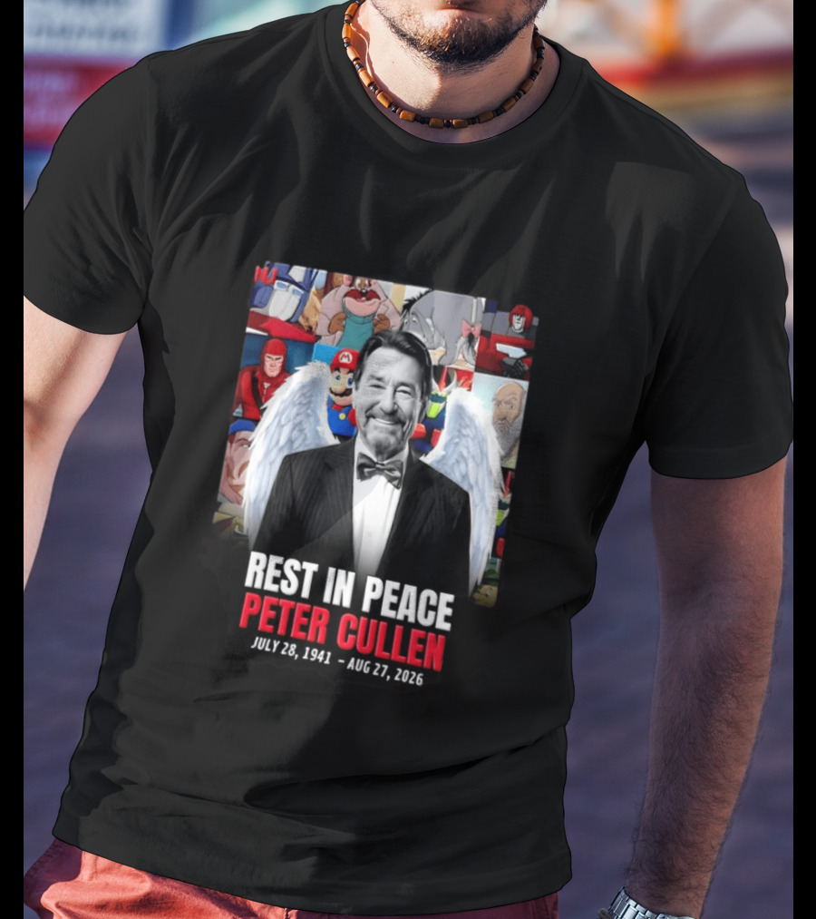 Rest In Peace Peter Cullen 1941 2026 Optimus Prime Mario Eeyore Memorial T-Shirt