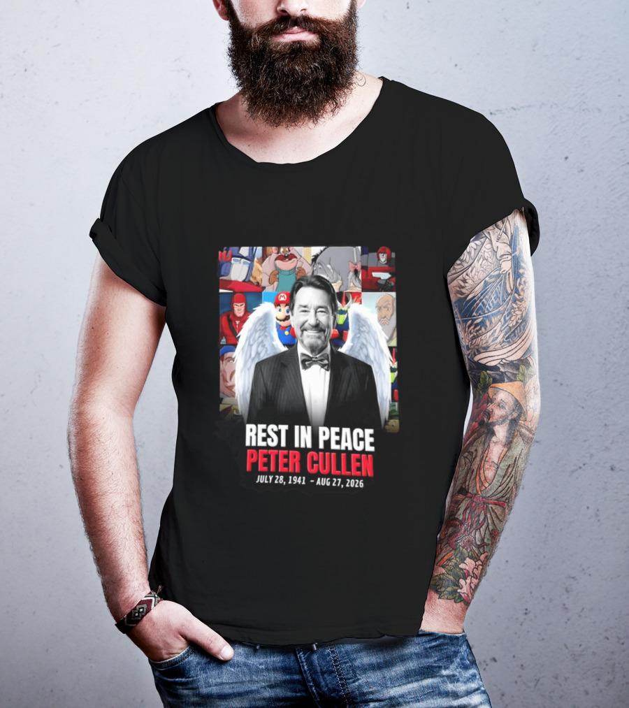 Rest In Peace Peter Cullen 1941 2026 Optimus Prime Mario Eeyore Memorial T-Shirt