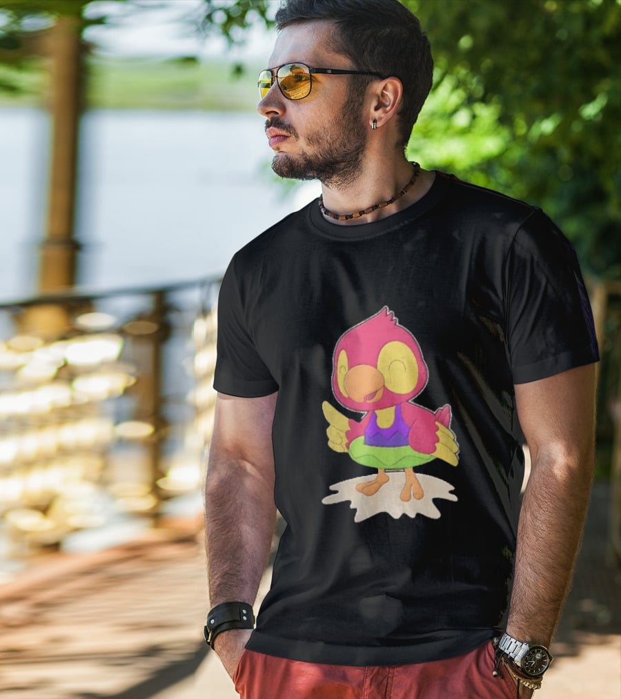 Parrot Inflatable Float Summer Fun Bird T-Shirt