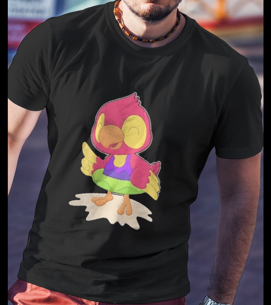 Parrot Inflatable Float Summer Fun Bird T-Shirt