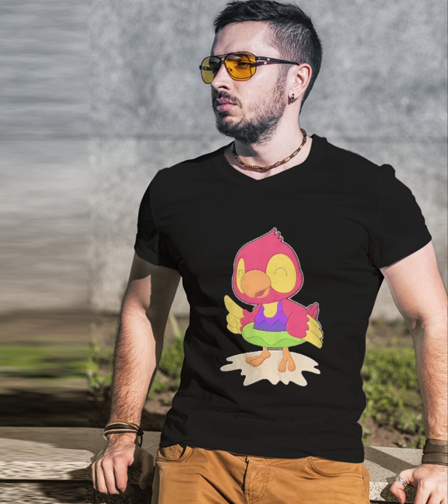Parrot Inflatable Float Summer Fun Bird T-Shirt