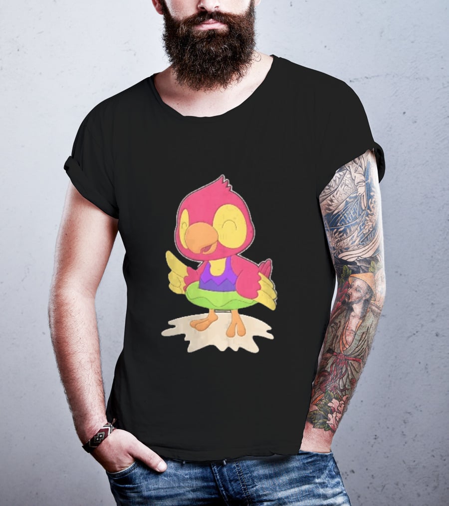 Parrot Inflatable Float Summer Fun Bird T-Shirt