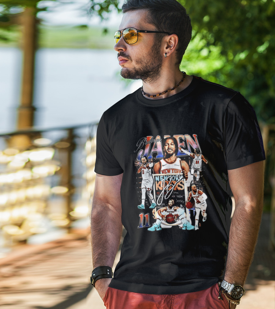 Jalen Brunson New York Knicks 11 NBA King Jersey Fan Art Collection T-Shirt