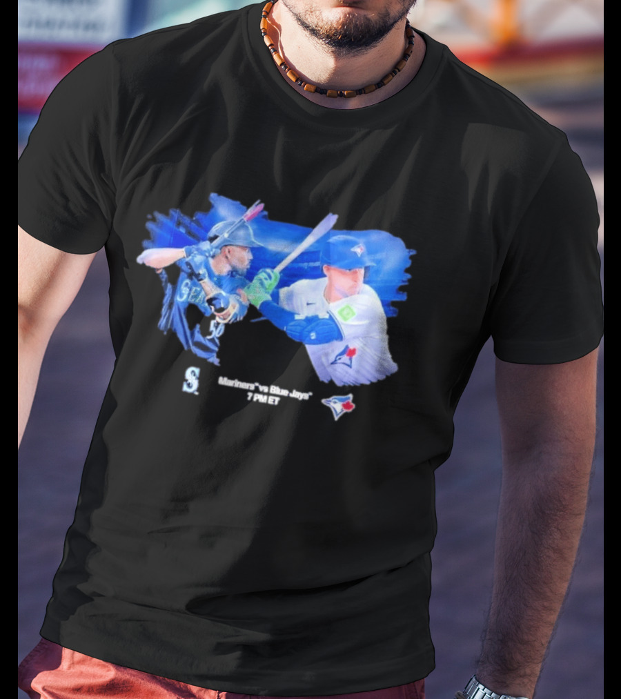 Seattle Mariners Vs Toronto Blue Jays Baseball Showdown Journey T-Shirt