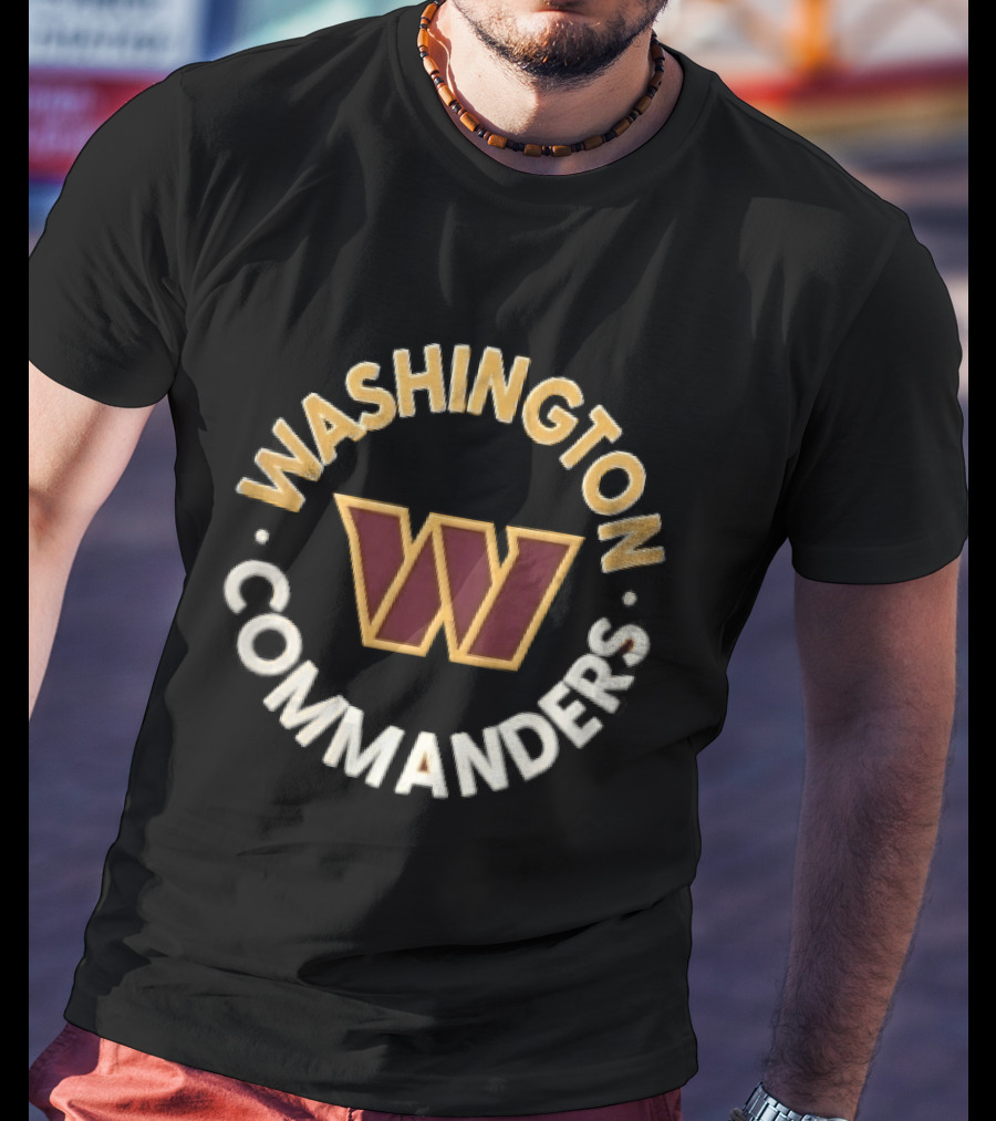 Washington Commanders W Emblem NFL Team Sports Fan T-Shirt