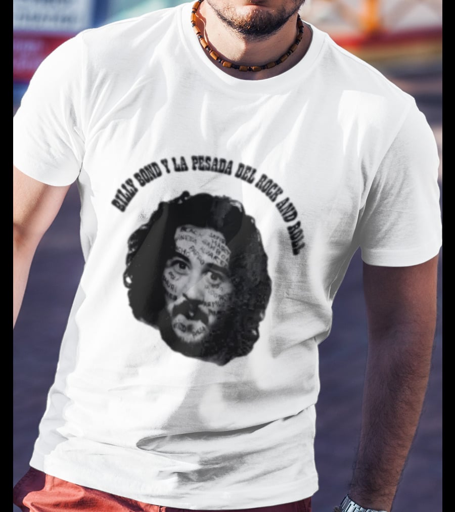 Billy Bond Y La Pesada Del Rock And Roll Monochrome Face Giuliano Canterini T-Shirt