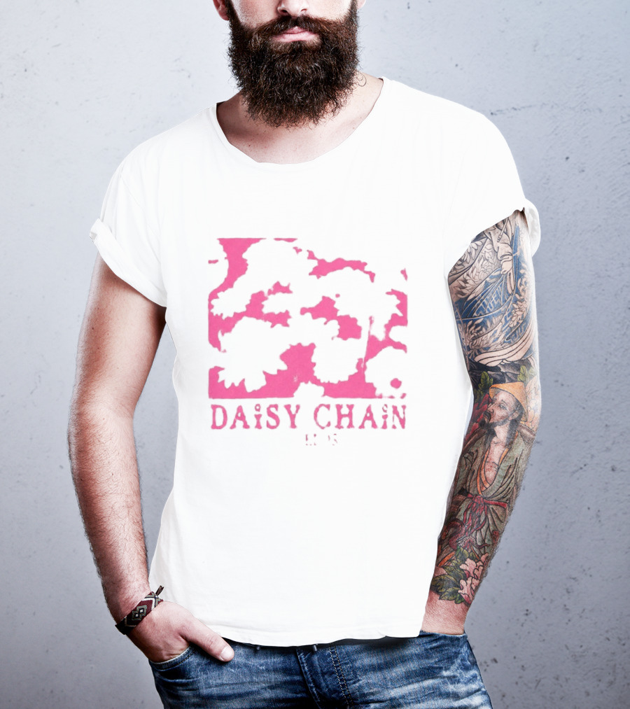Olivia Rodrigo Daisy Chain Pink Distressed T-Shirt