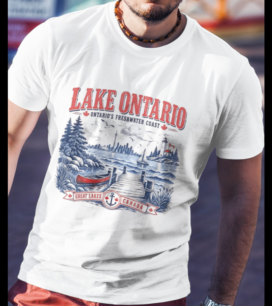 Lake Ontario Ontario's Freshwater Coast Great Lakes Canada Souvenir T-Shirt