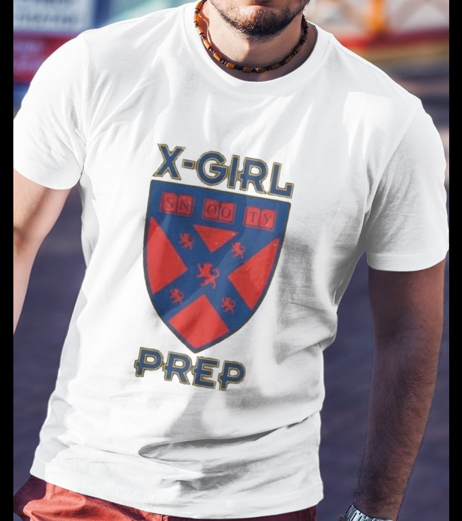 X Girl Prep Snooty Shield Emblem Lions T-Shirt