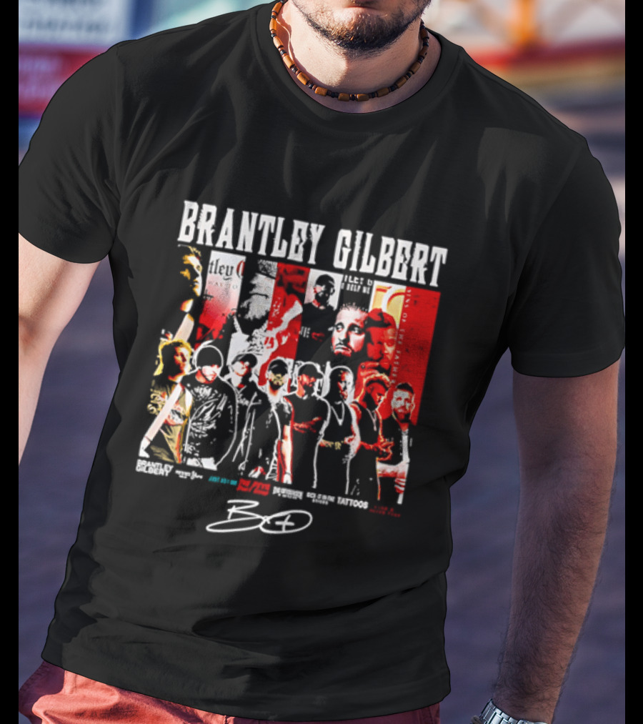 Brantley Gilbert Live Tour Band Sins Of The Father The Devil Don't Sleep Signature T-Shirt